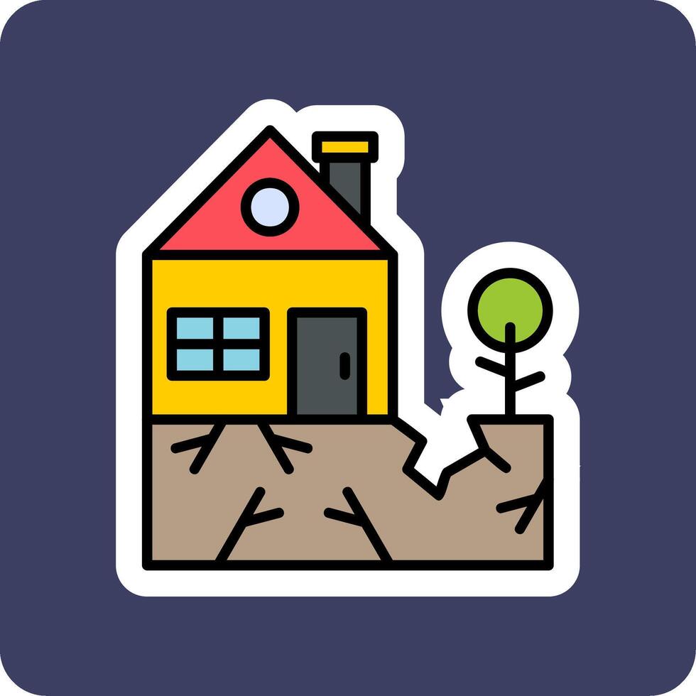 Earthquake Vector Icon