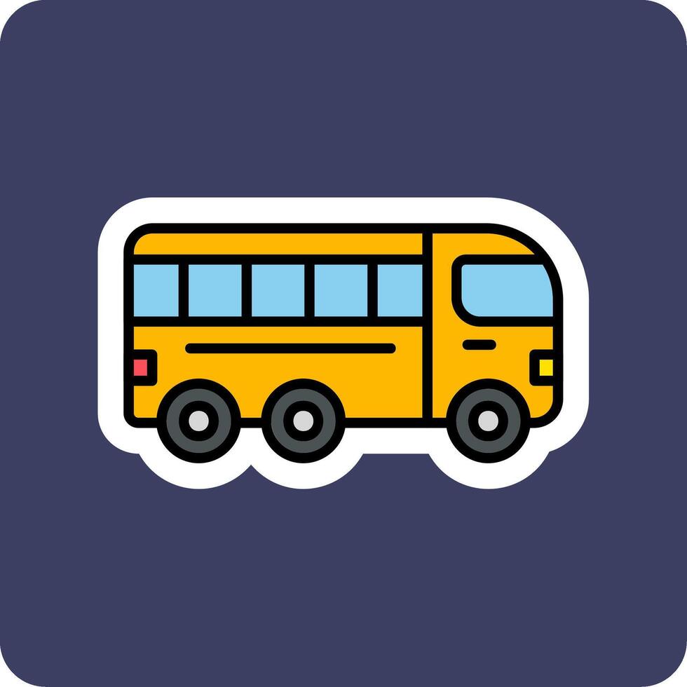 icono de vector de bus