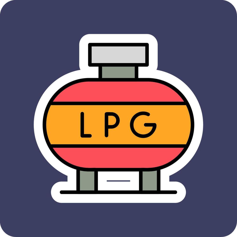 Liquefied Petroleum Gas Vector Icon