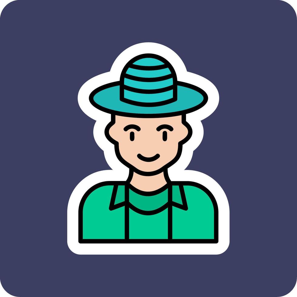 Tourist man Vector Icon