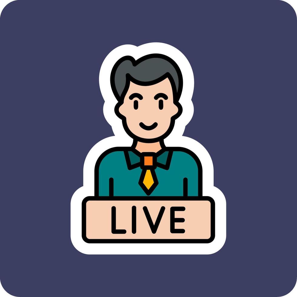 Live News Vector Icon