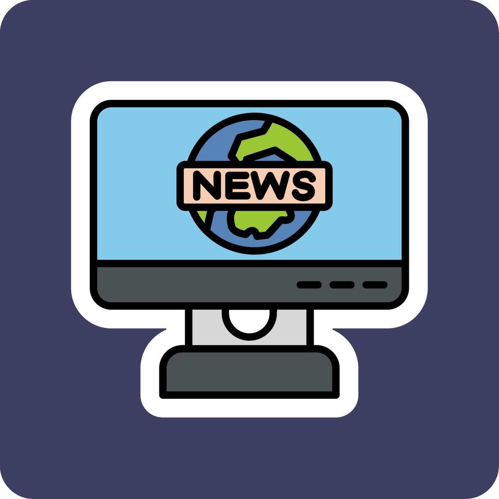 icono de vector de informe de noticias