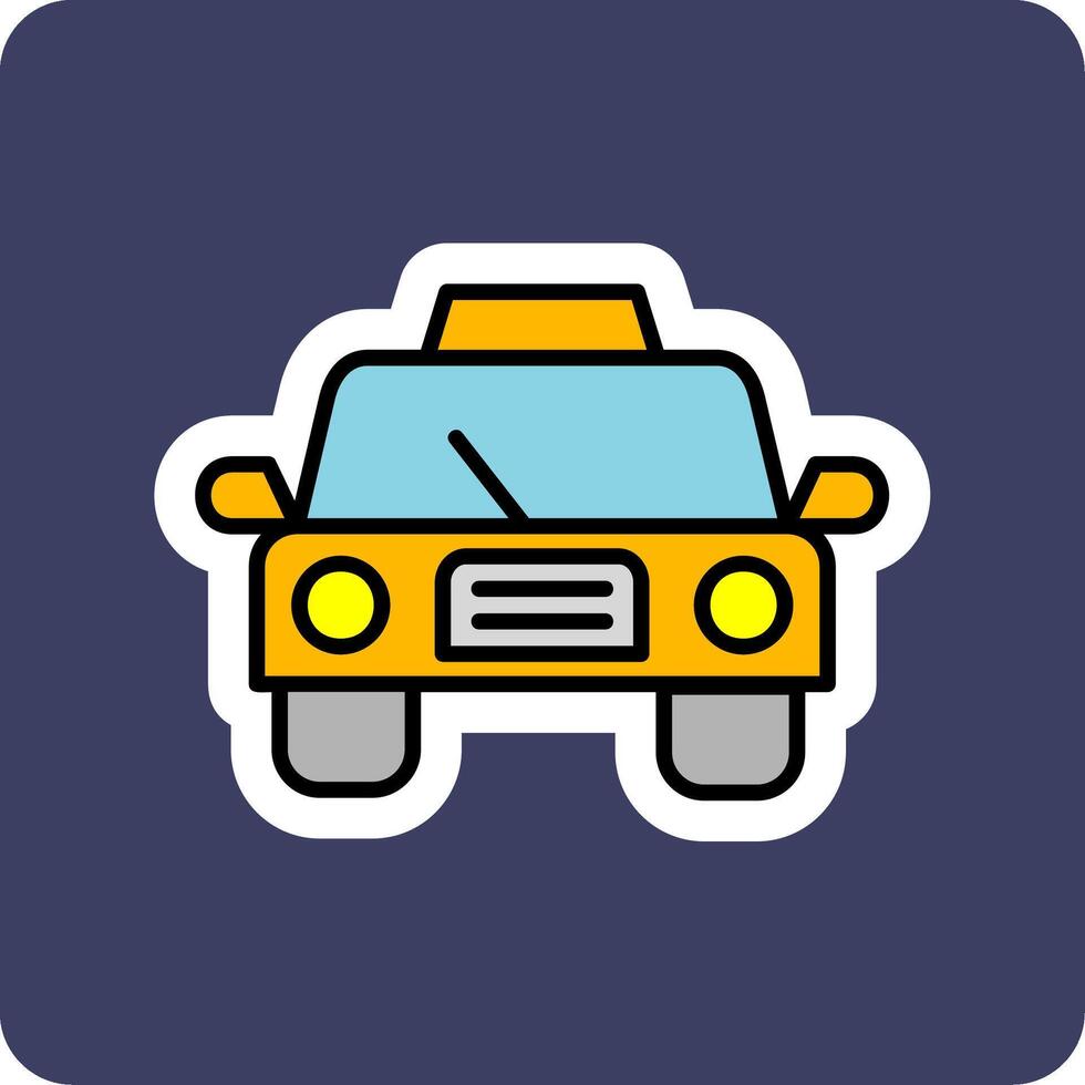 icono de vector de taxi