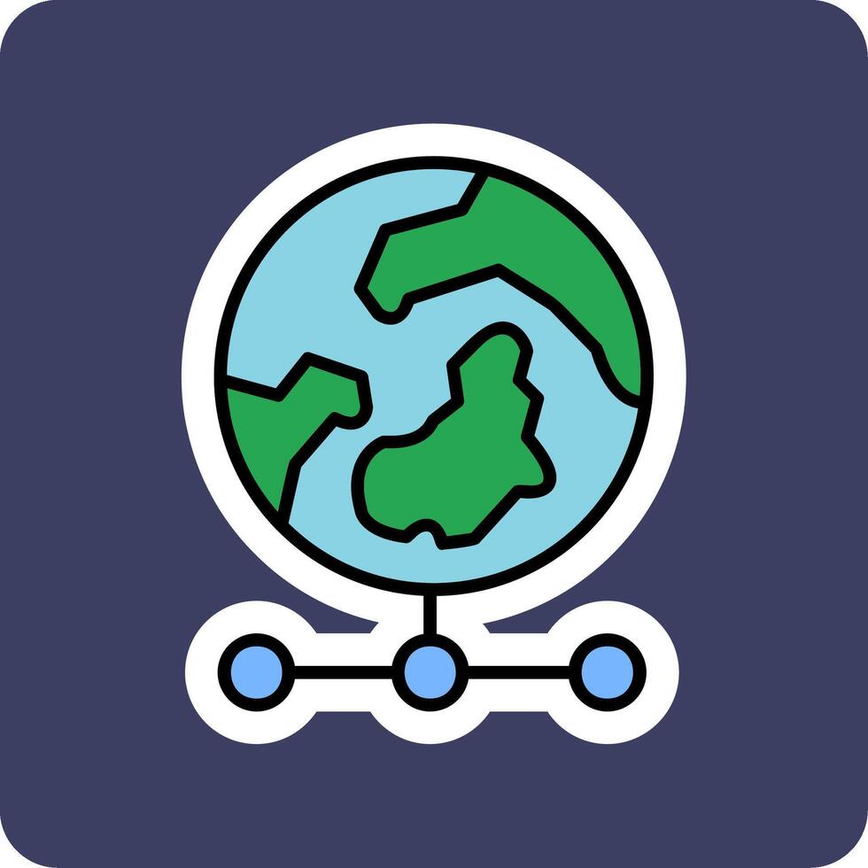 World Grid Vector Icon