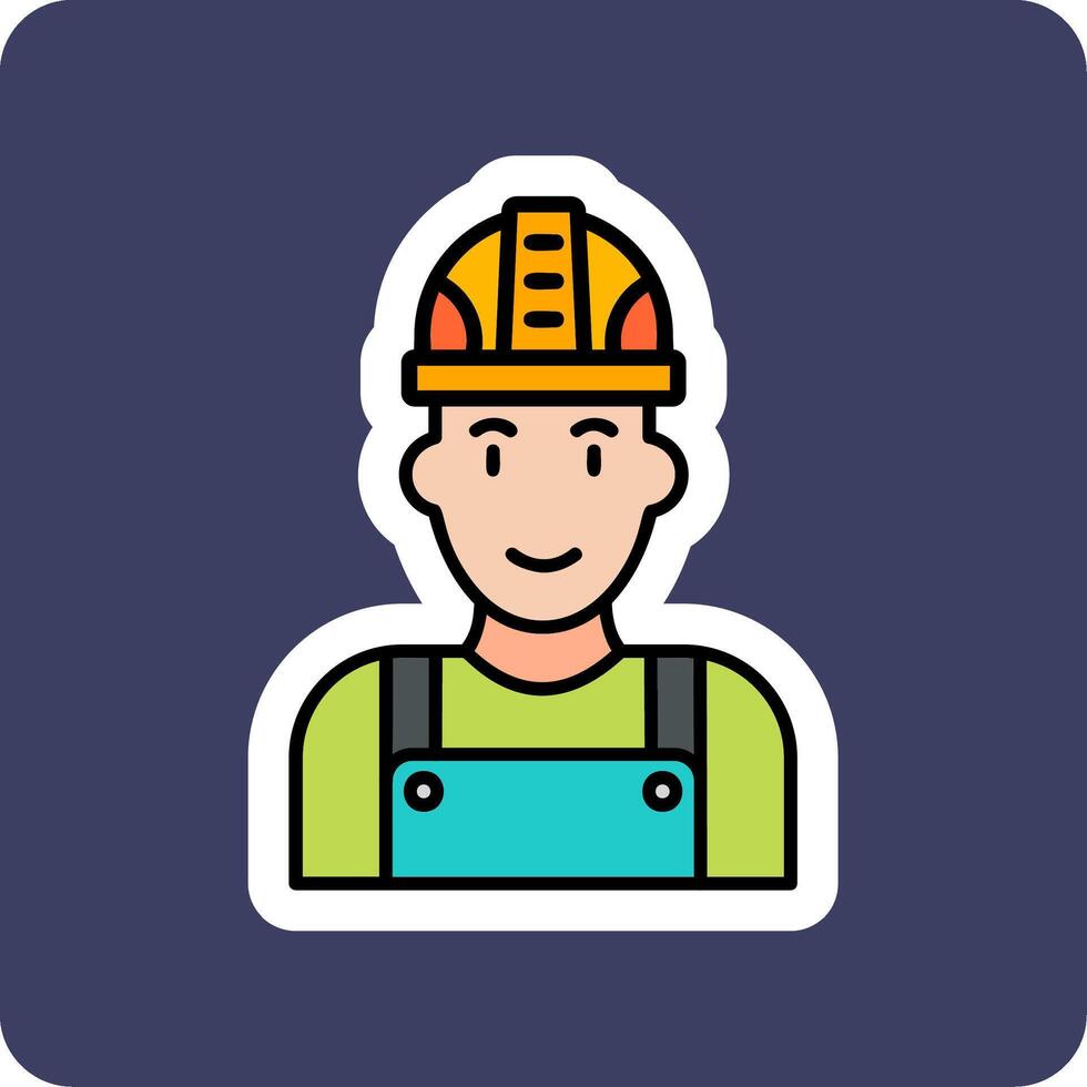 Factory Worker Vector Icon