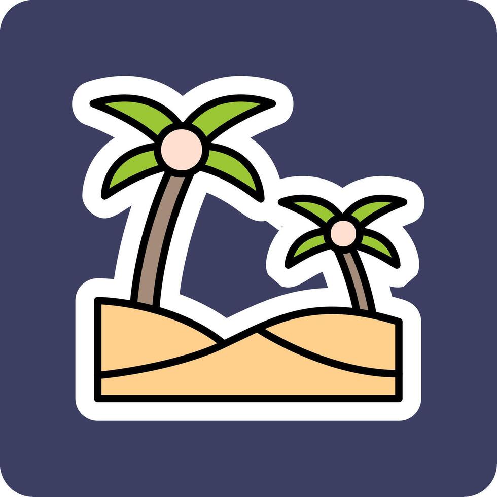 Oasis Vector Icon