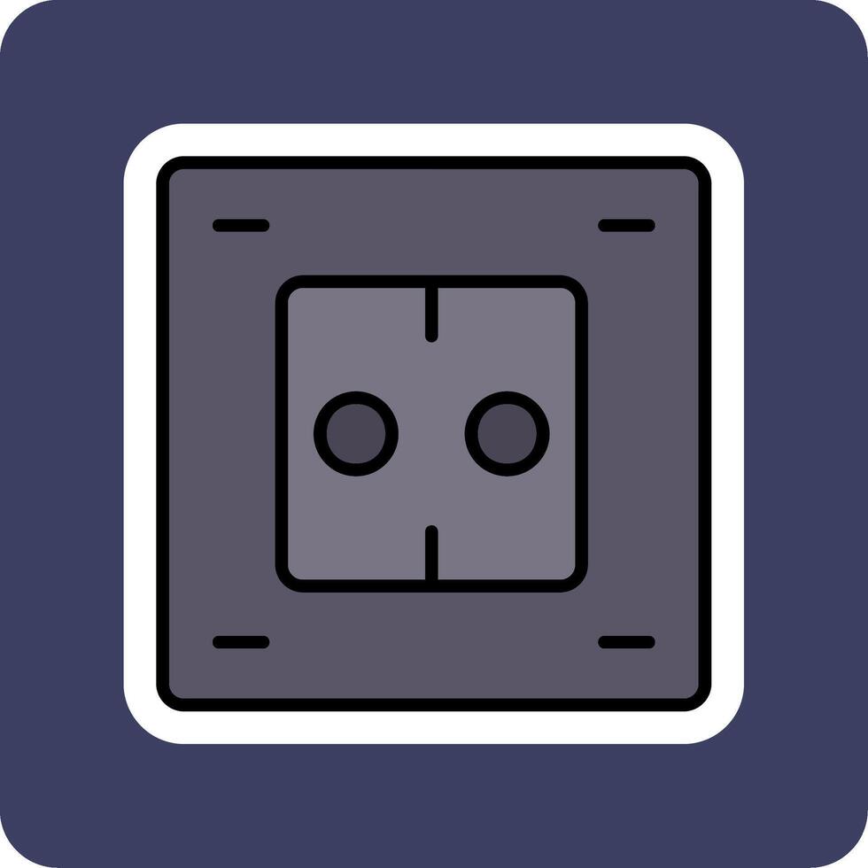 icono de vector de enchufe eléctrico