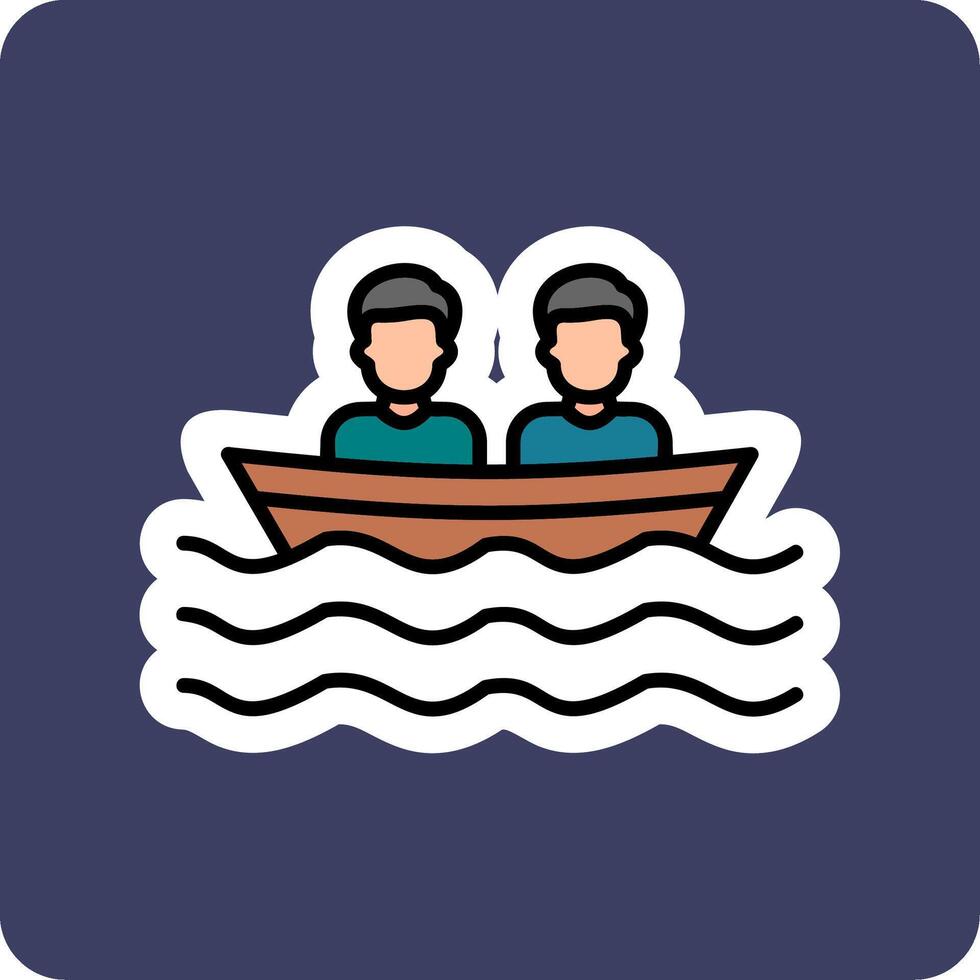 icono de vector de barco