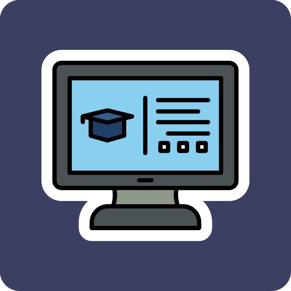 Online Education Vector Icon