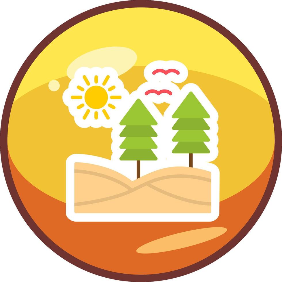 icono de vector de bosque