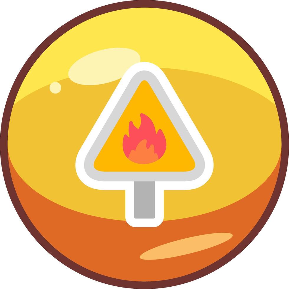 Flammable Vector Icon