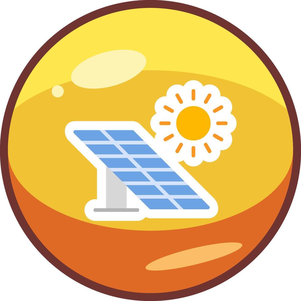 icono de vector de panel solar