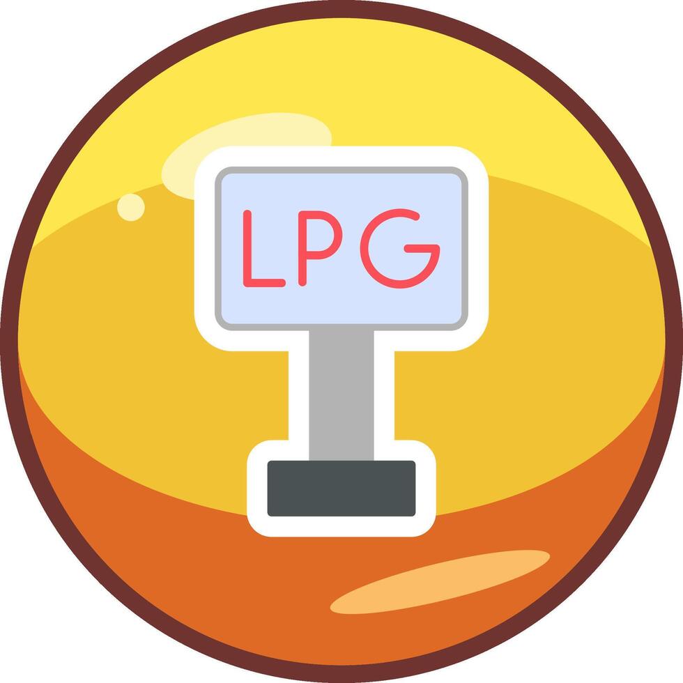 Liquefied Petroleum Gas Vector Icon