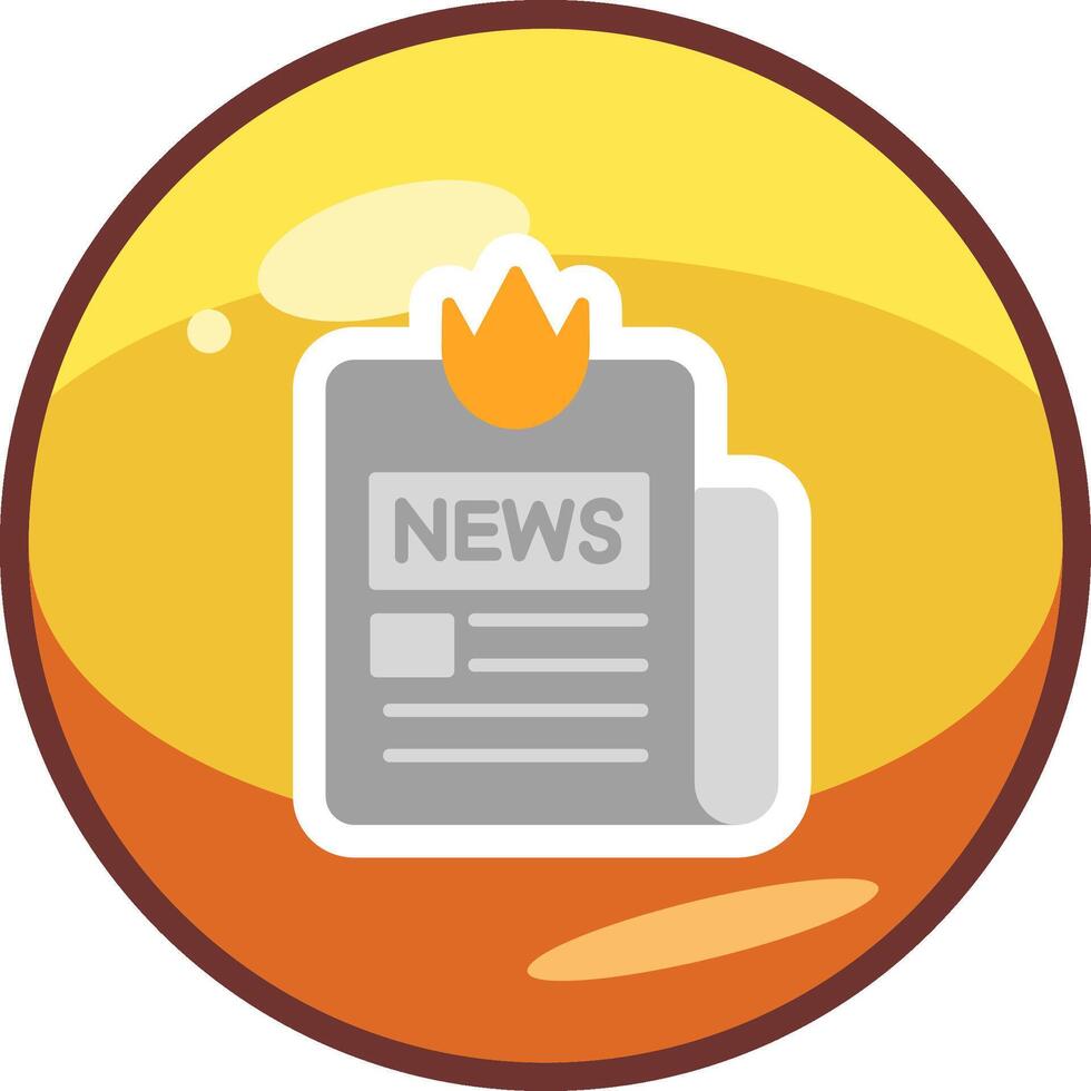 Breaking News Vector Icon