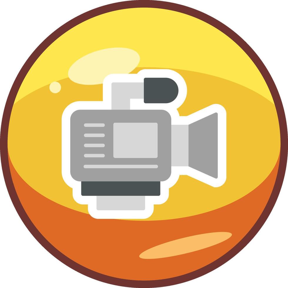 icono de vector de cámara de vídeo