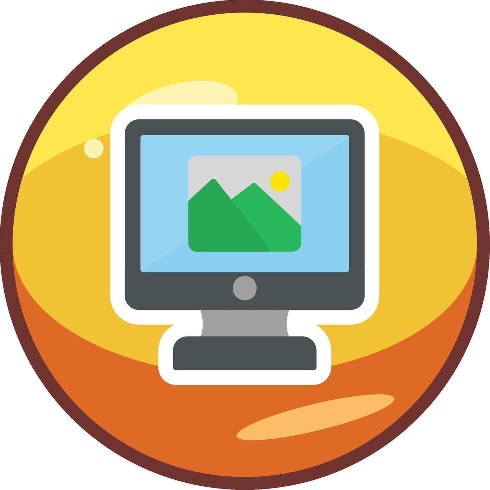 Computer Gallery Vector Icon