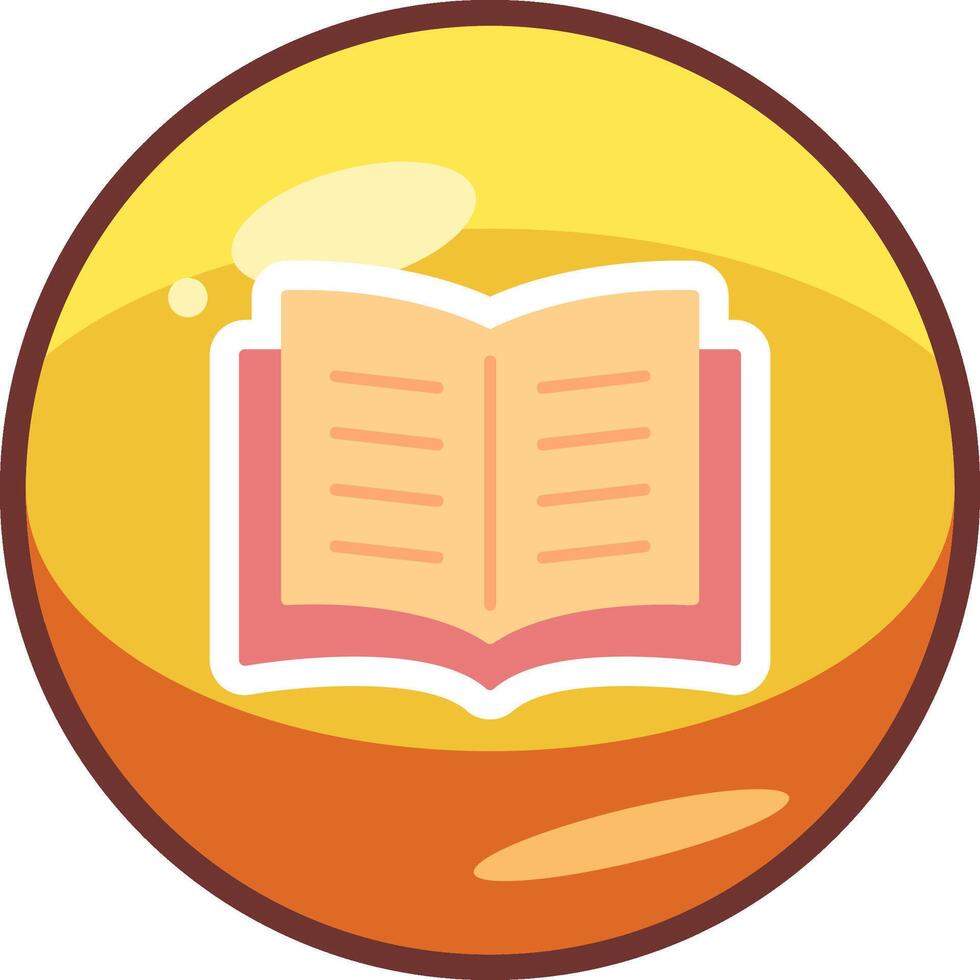 icono de vector de libro abierto