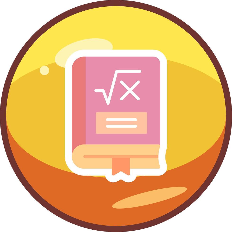 Maths Book Vector Icon