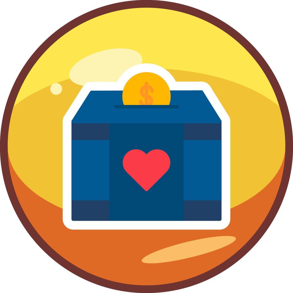 Charity Box Vector Icon