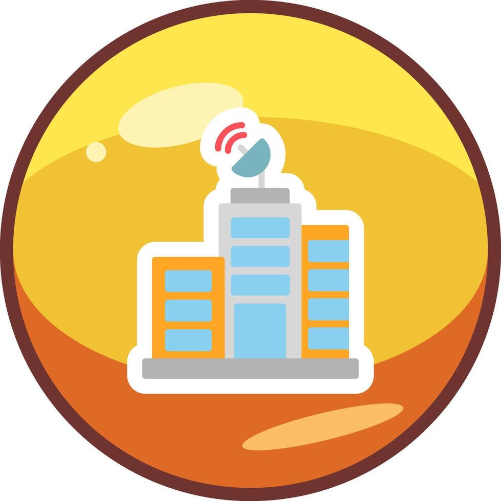 Building Network Vector Icon