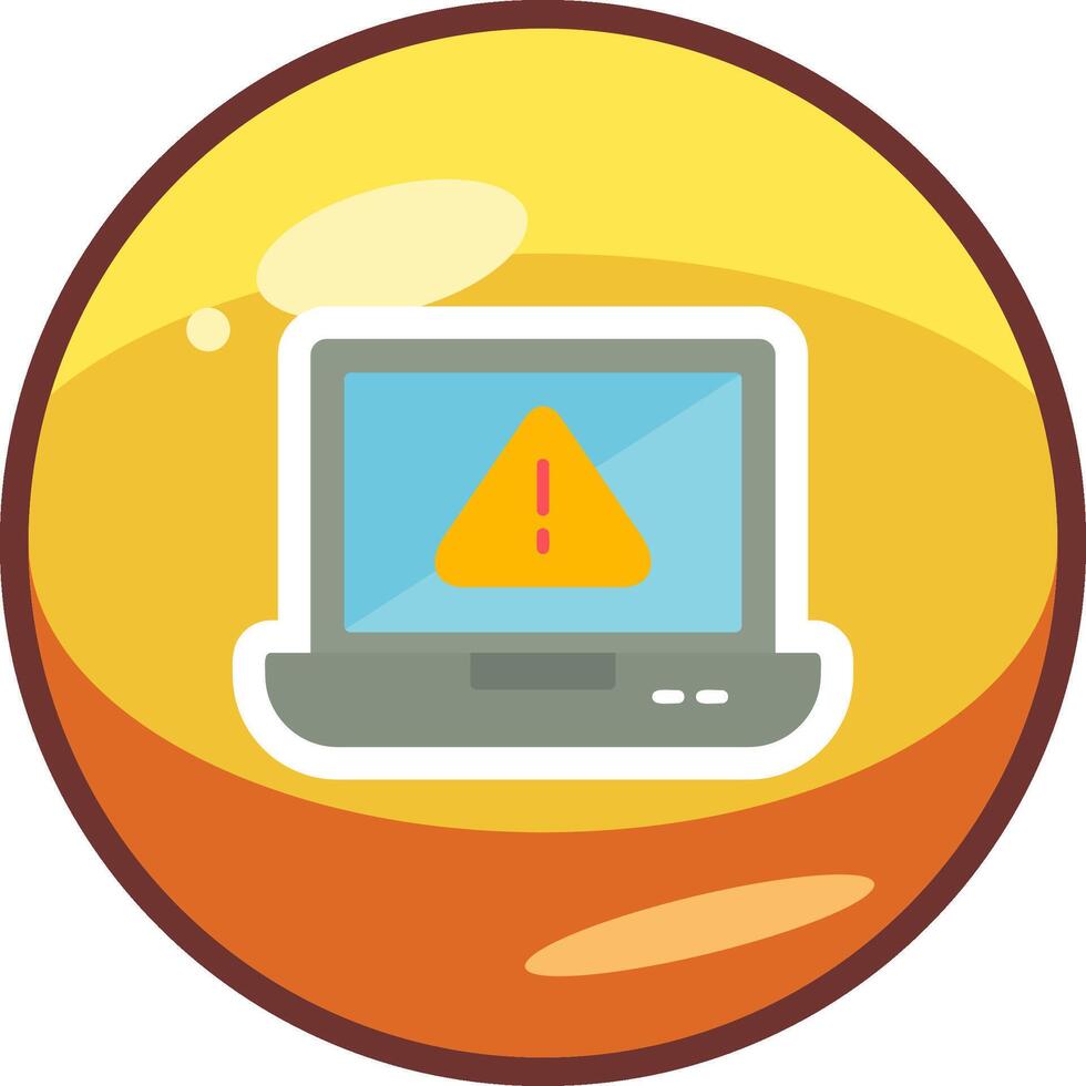 laptop Virus Vector Icon