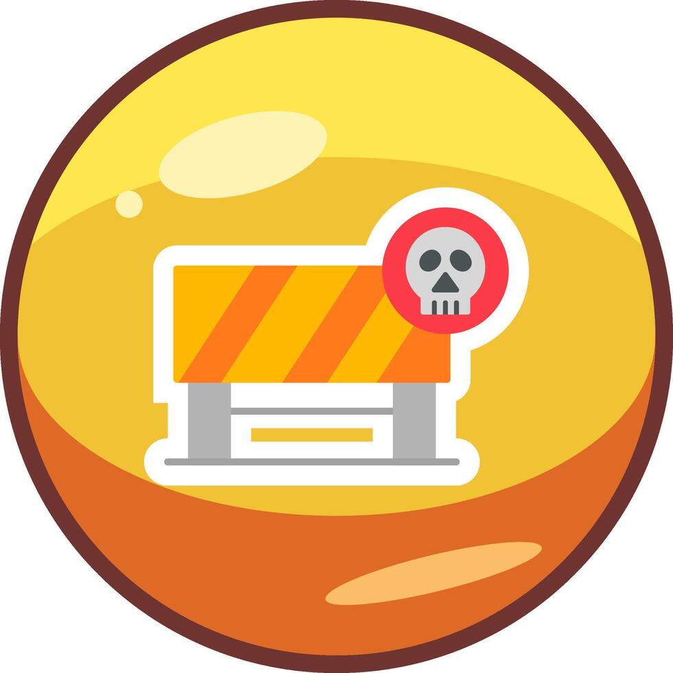 Danger Ahead Vector Icon