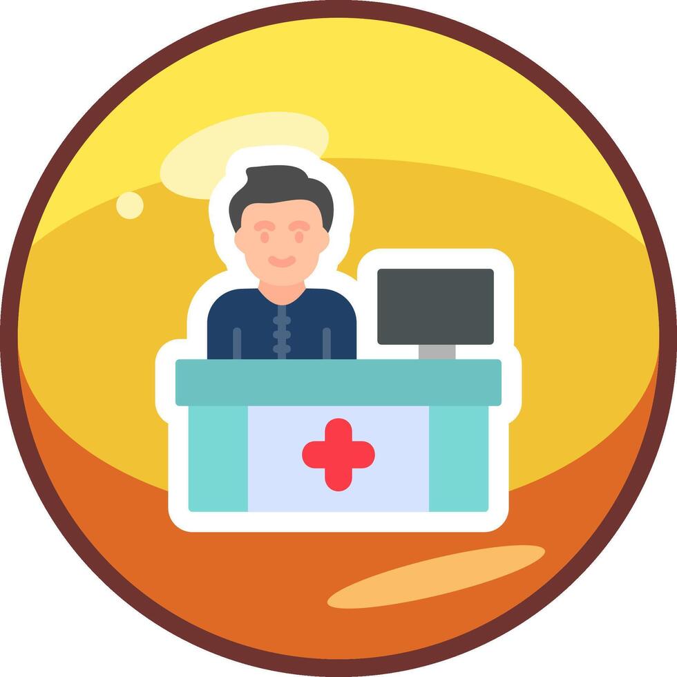 Receptionist Vector Icon 39575054 Vector Art at Vecteezy