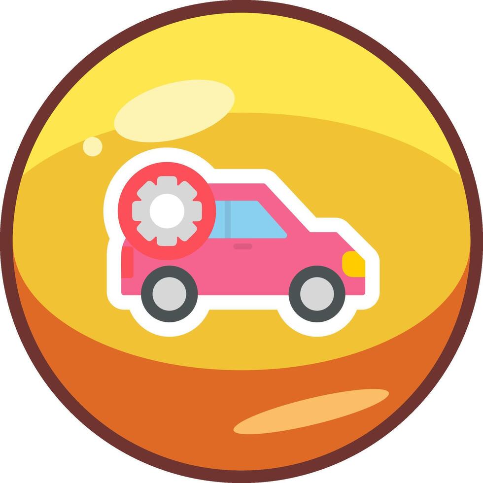 icono de vector de ajuste de coche