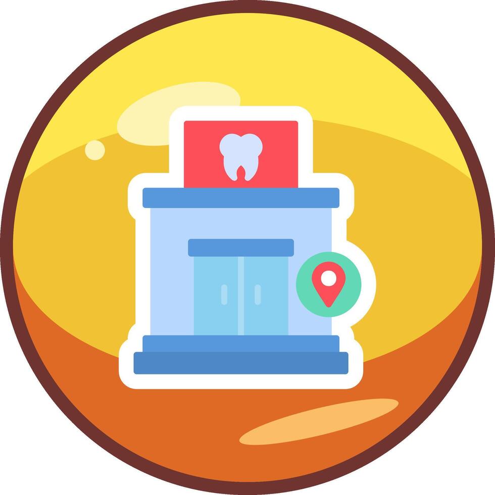 Clinic Location Vector Icon