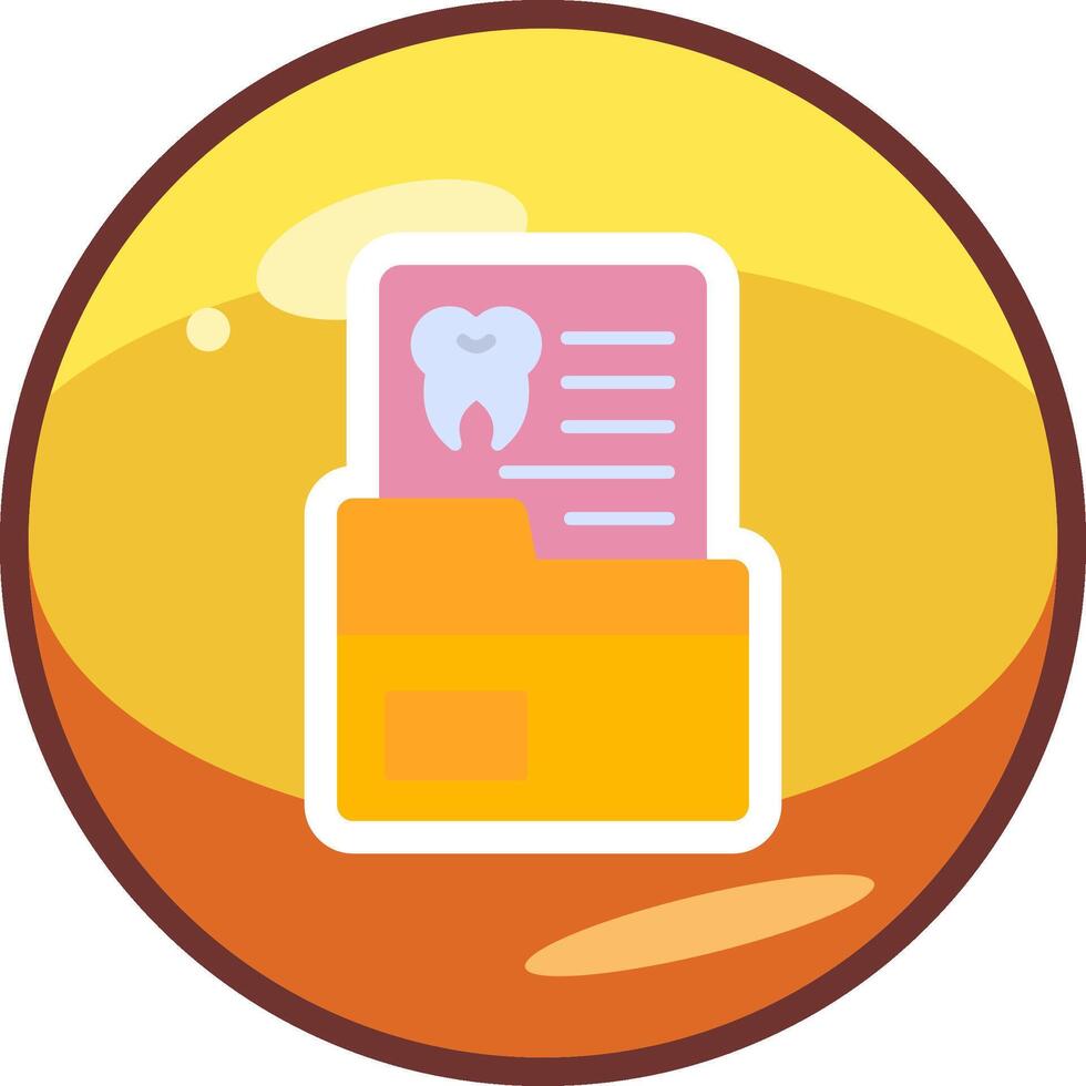 Dental Record Vector Icon