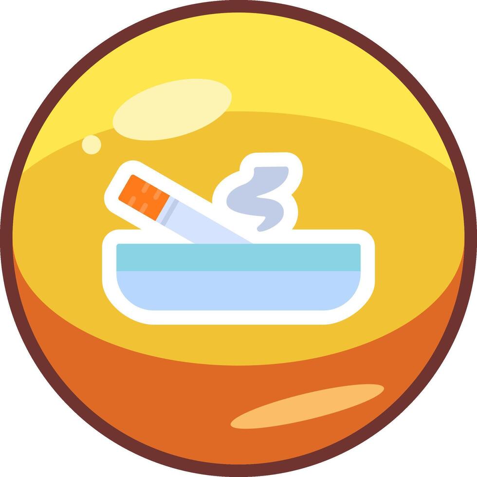 Ashtray Vector Icon