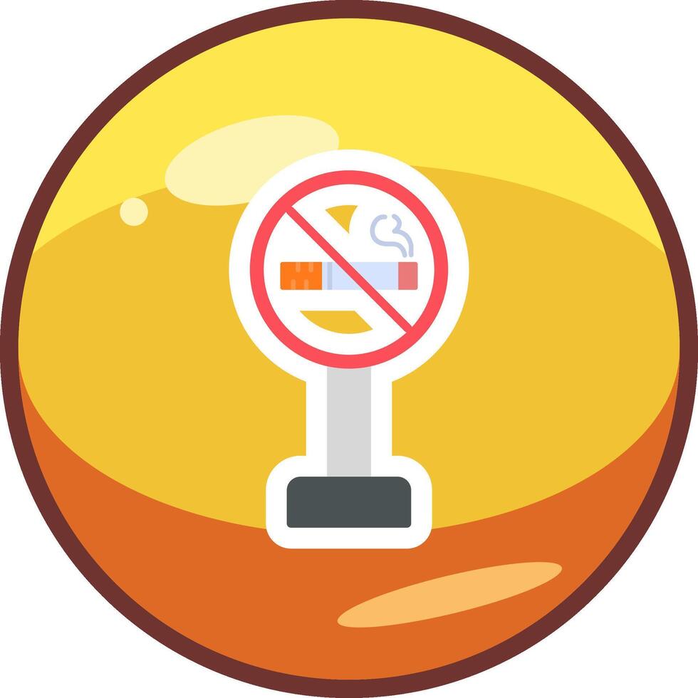 No de fumar firmar tablero vector icono