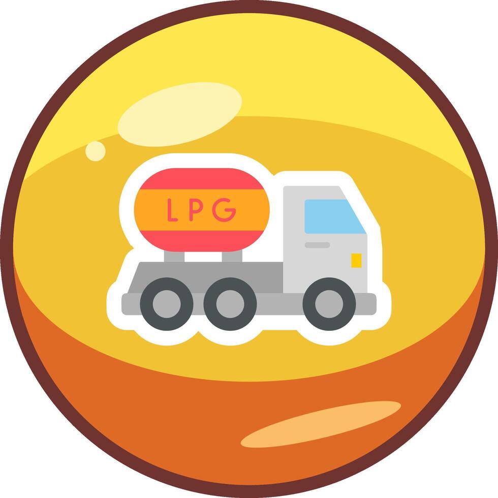 Gas Truck Vector Icon