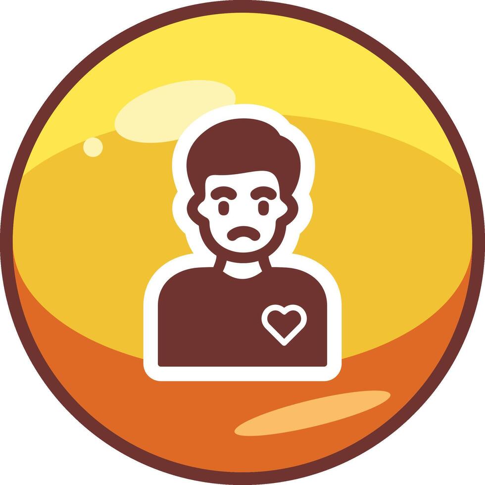 Volunteer Man Vector Icon