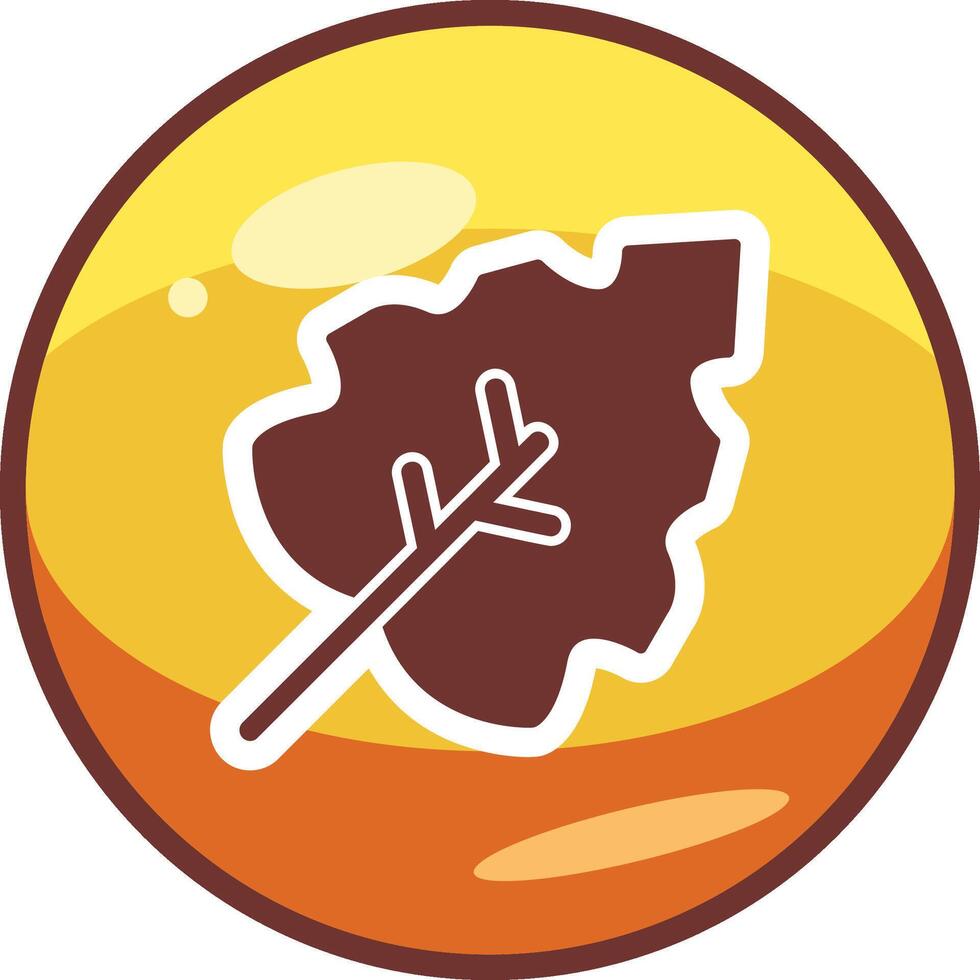 Autumn leaf Vector Icon