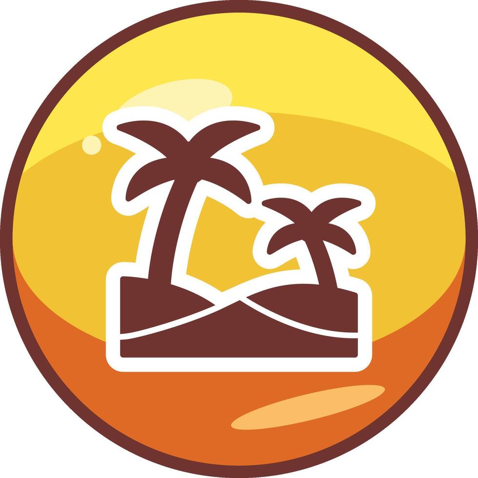Oasis Vector Icon