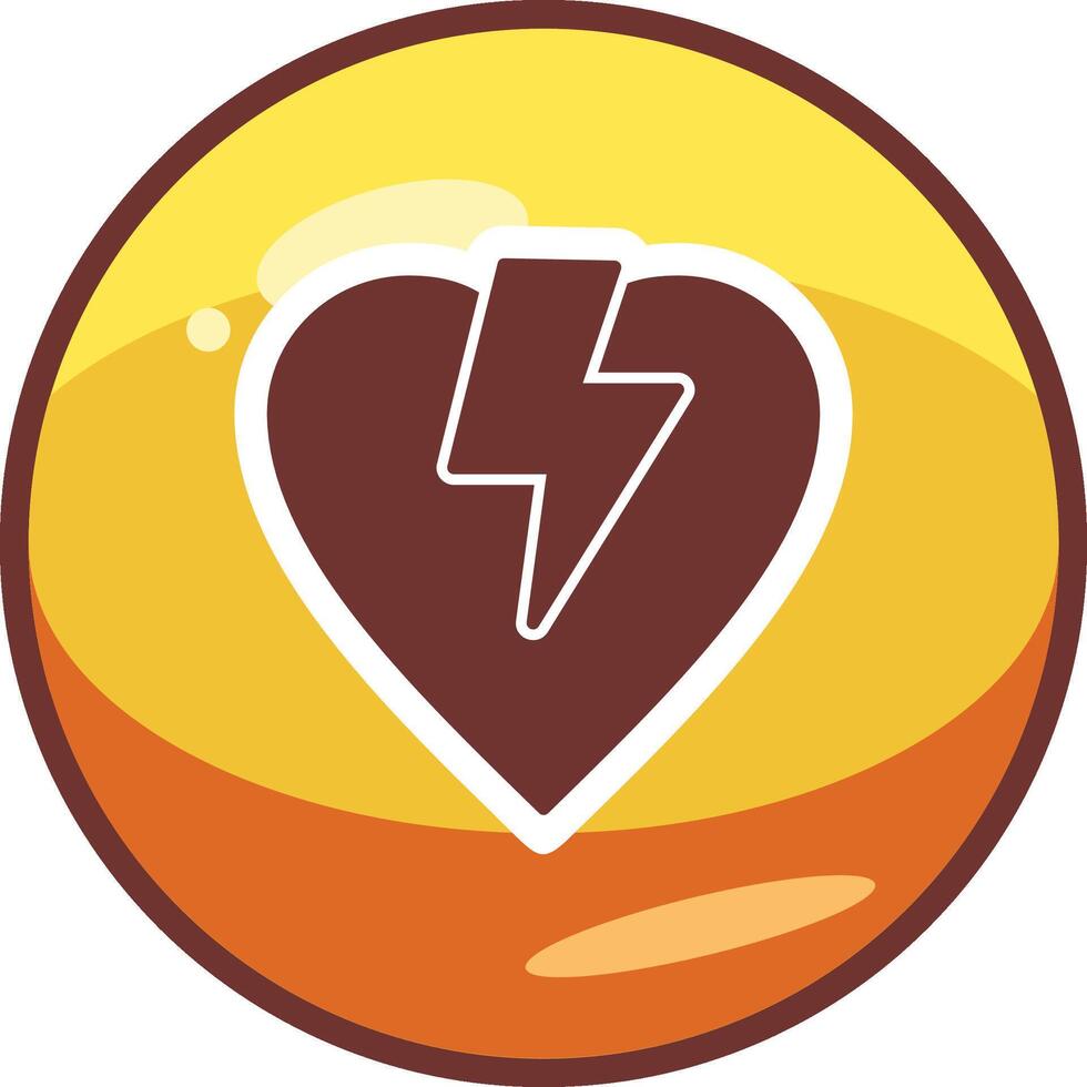 icono de vector de corazón roto