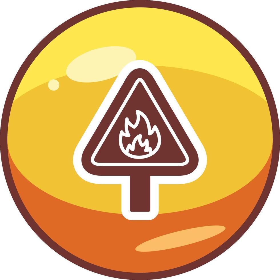 Flammable Vector Icon