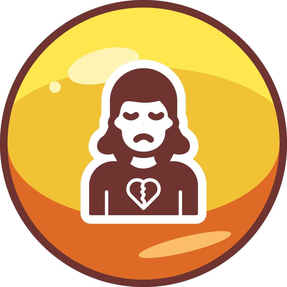 Broken Heart Vector Icon