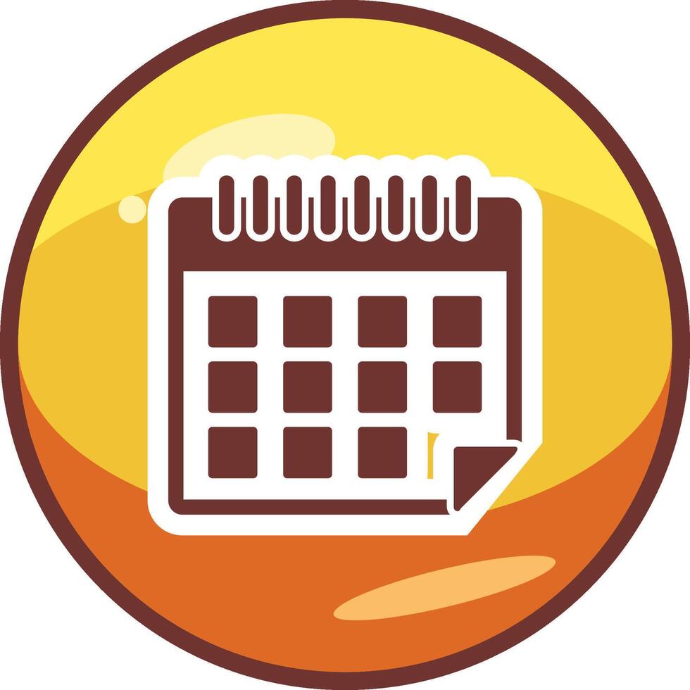 icono de vector de calendario