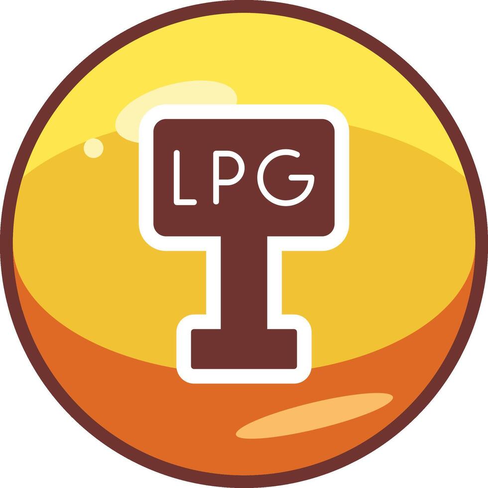 Liquefied Petroleum Gas Vector Icon