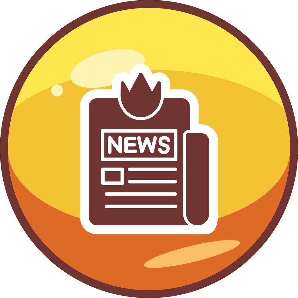 icono de vector de noticias de última hora