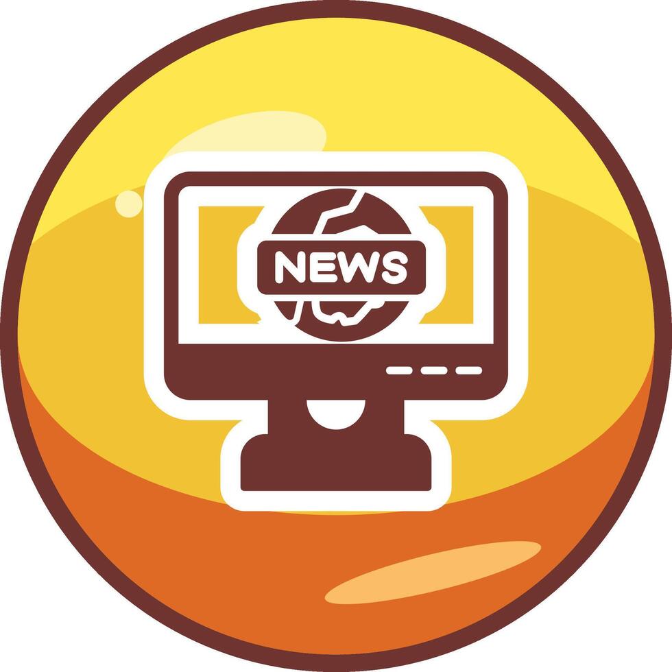 icono de vector de informe de noticias