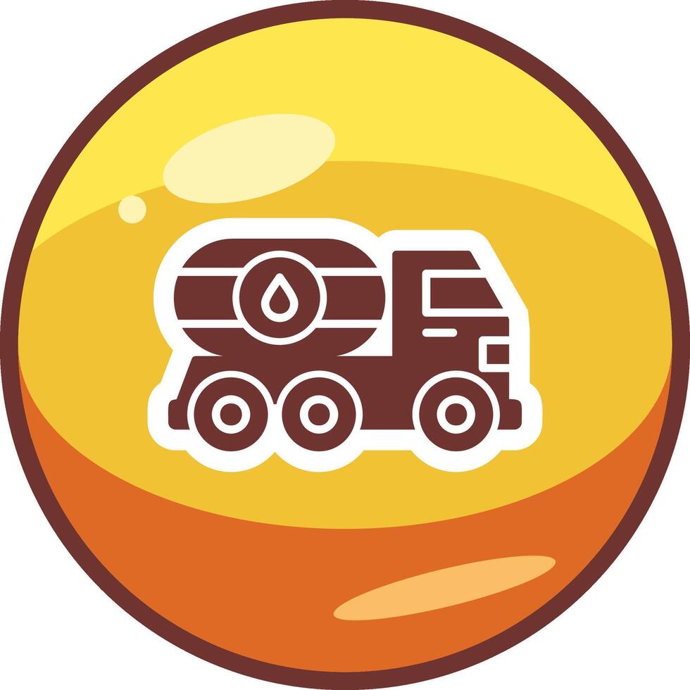 Oil Truck Vector Icon