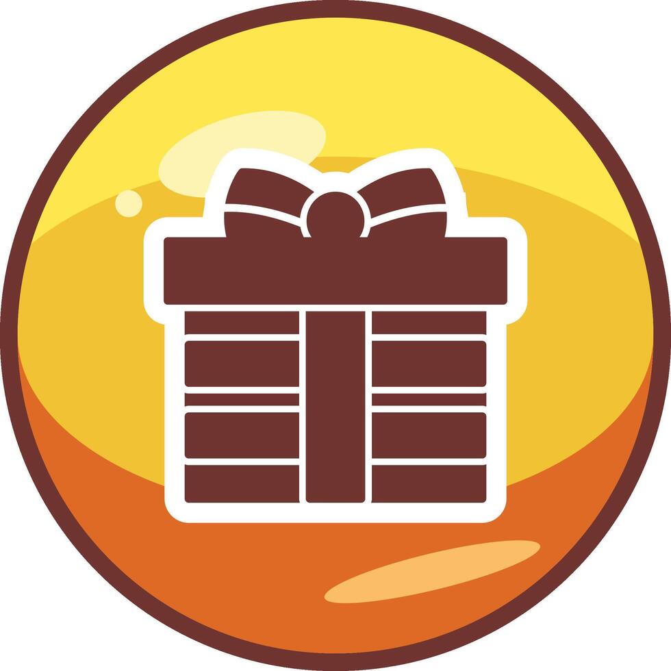 icono de vector de caja de regalo