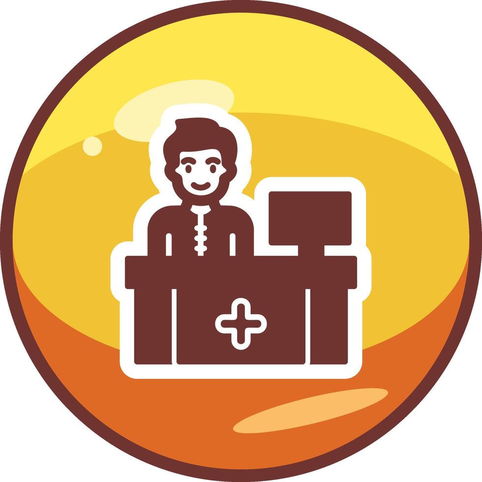 Receptionist Vector Icon