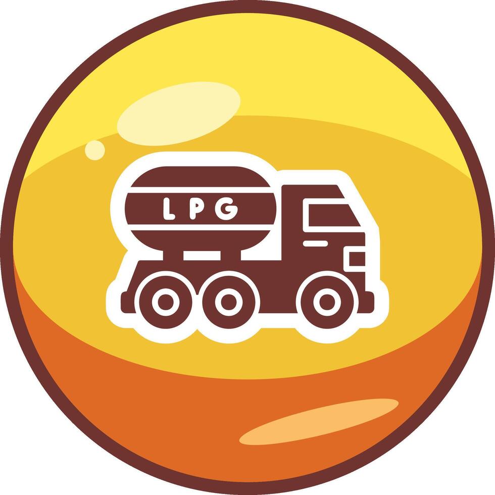 Gas Truck Vector Icon