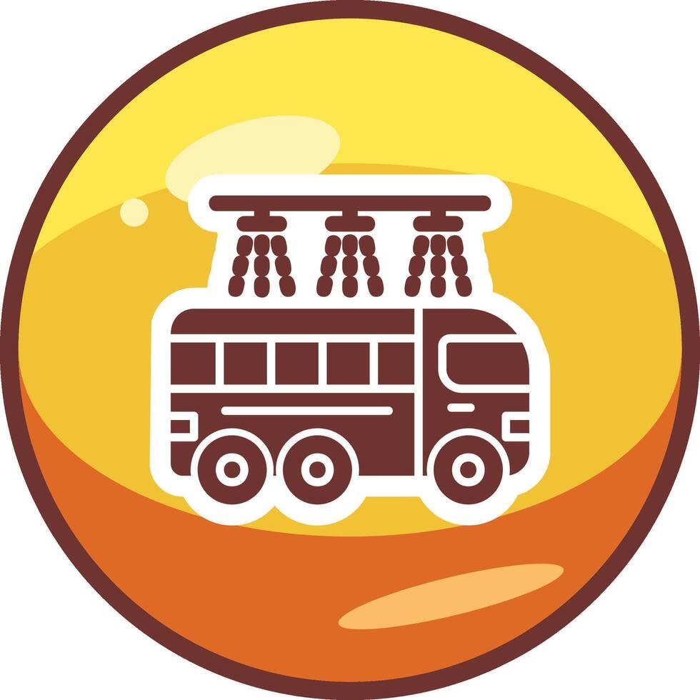 Bus Wash Vector Icon