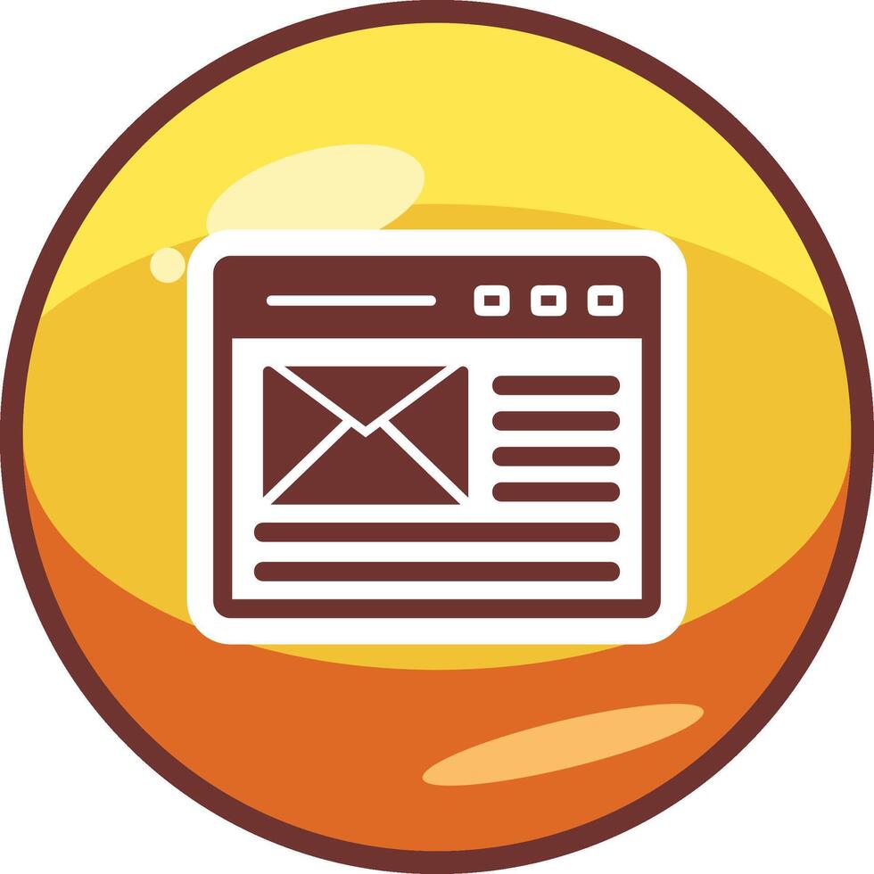 icono de vector de correo electrónico