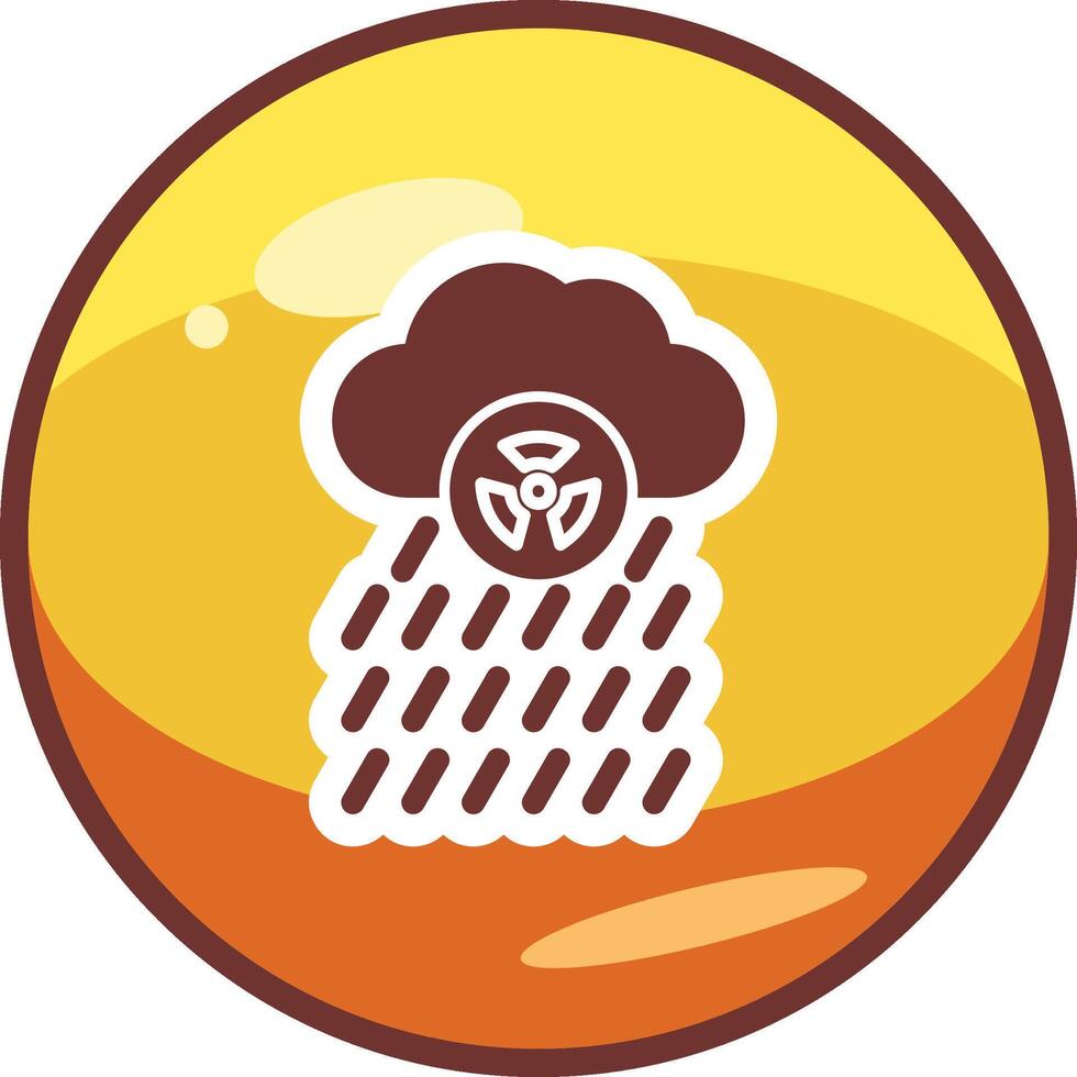 icono de vector de lluvia ácida